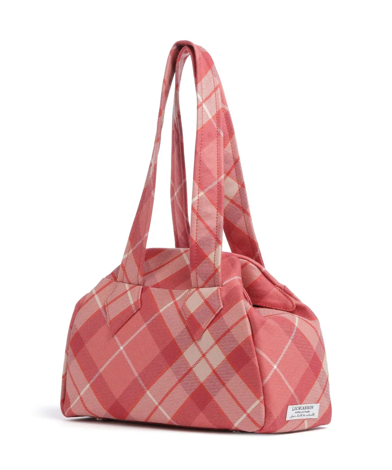 Vivienne Westwood Archive Wool Tartan Medium Schultertasche fraser pink