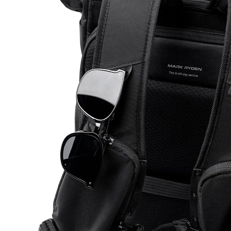 NEXUS: Erweiterbarer Laptop-Rucksack mit Rollverschluss
