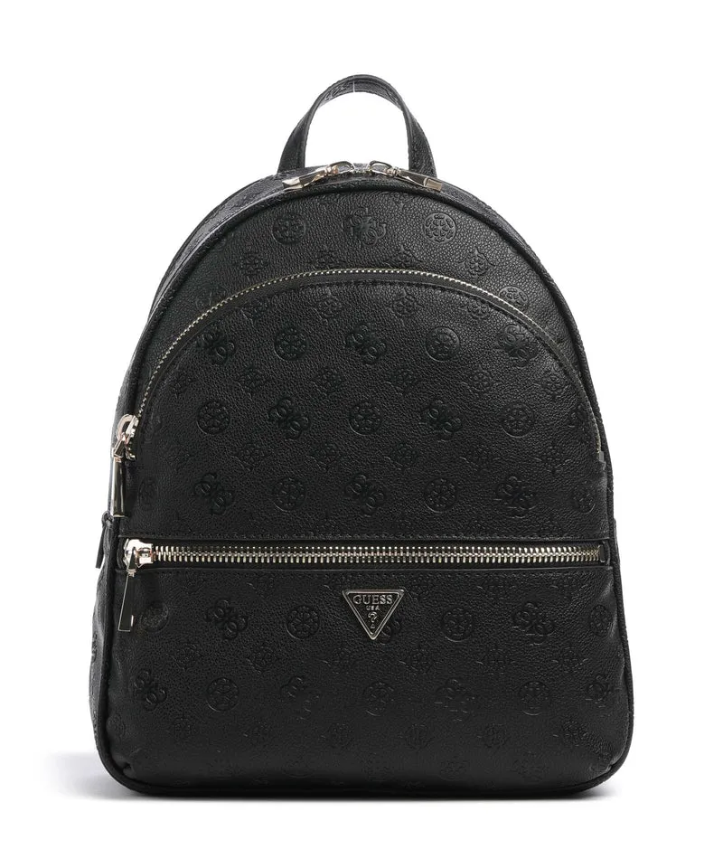 Guess Manhattan II Large Rucksack black logo