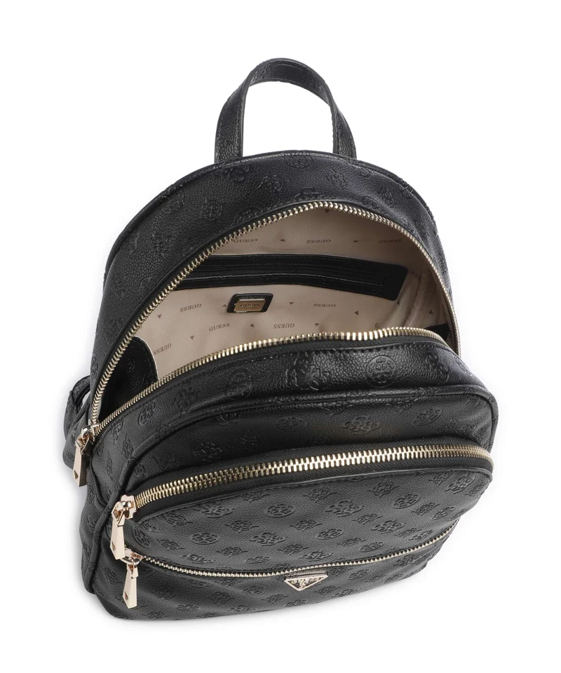 Guess Manhattan II Large Rucksack black logo