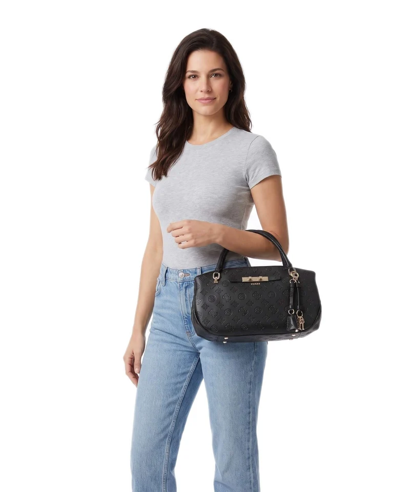 Guess Carmella Handtasche black logo