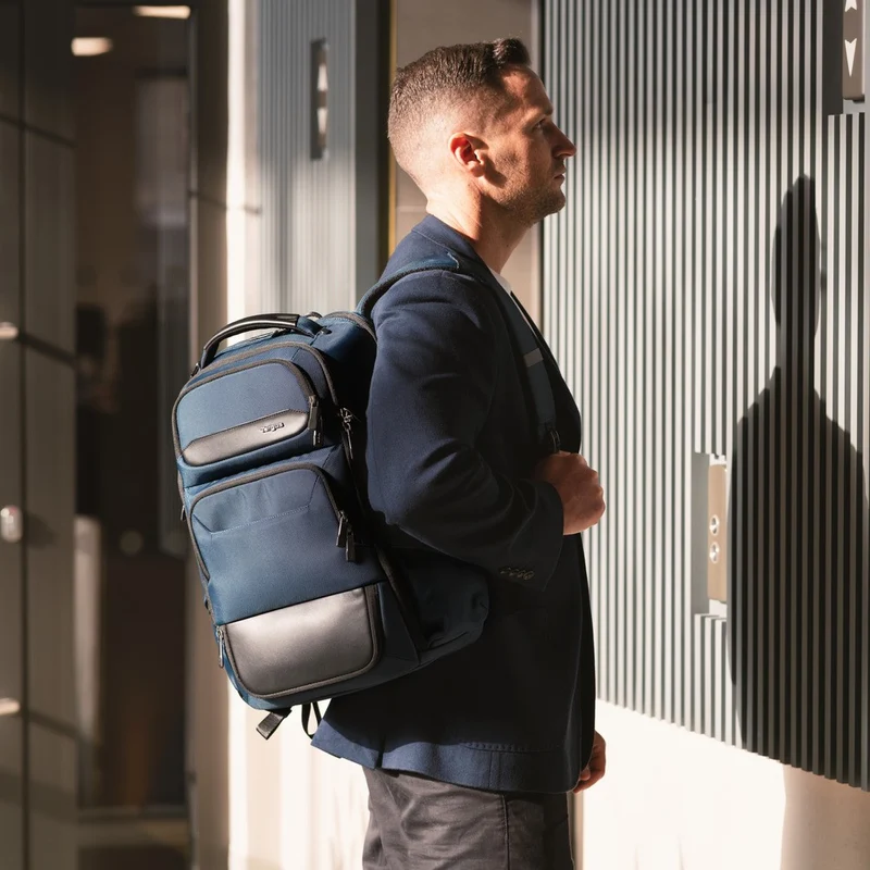 15-16" HeritageLuxe Rucksack - Blau