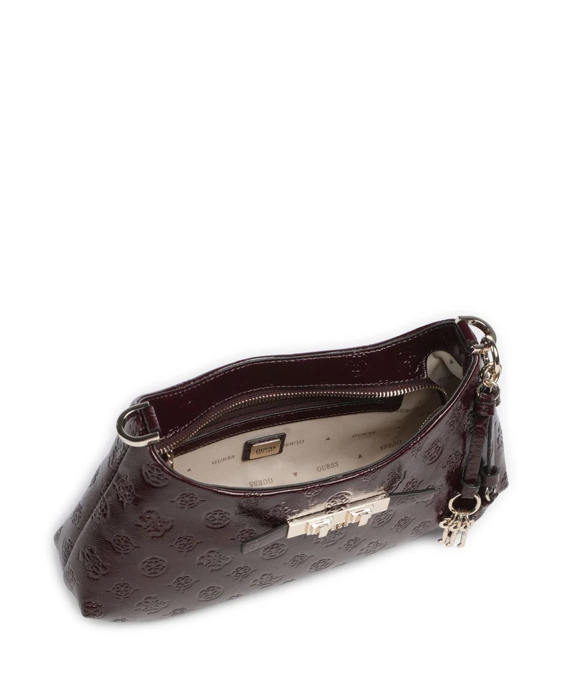 Guess Carmella Schultertasche burgundy logo