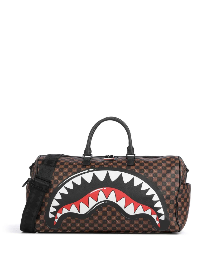 Sprayground Sharks In Paris Wtf Bubble Brown Check Weekender brown