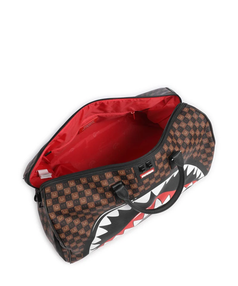 Sprayground Sharks In Paris Wtf Bubble Brown Check Weekender brown