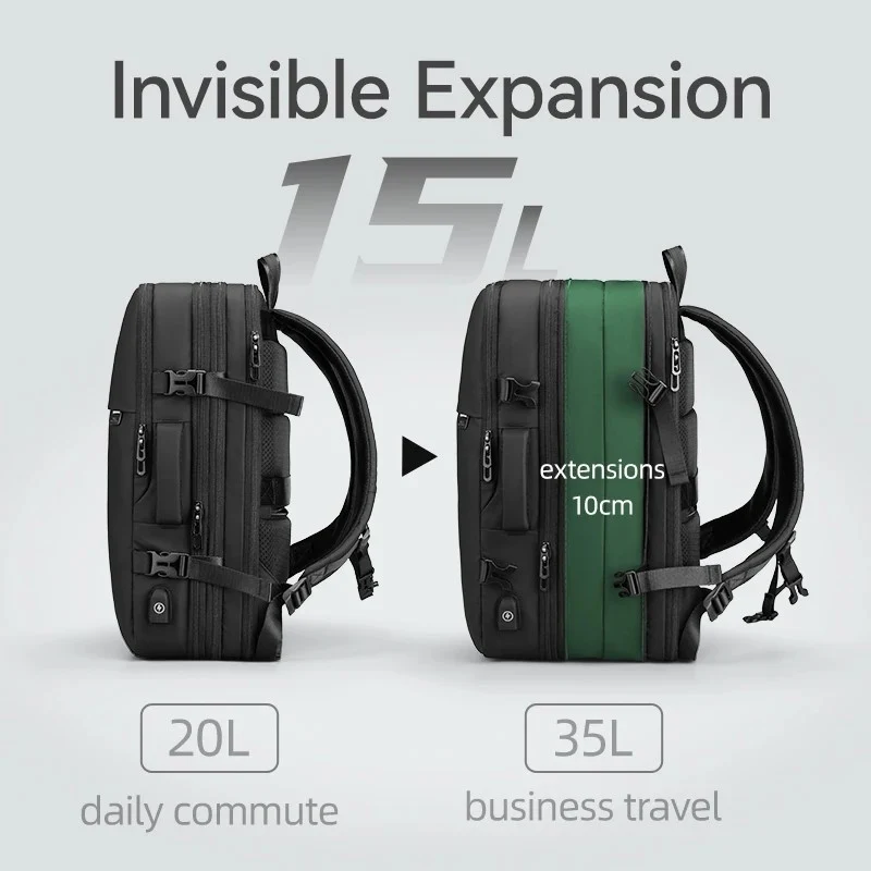 EXPANDER AIR: Kompressions-Reise-Laptop-Rucksack