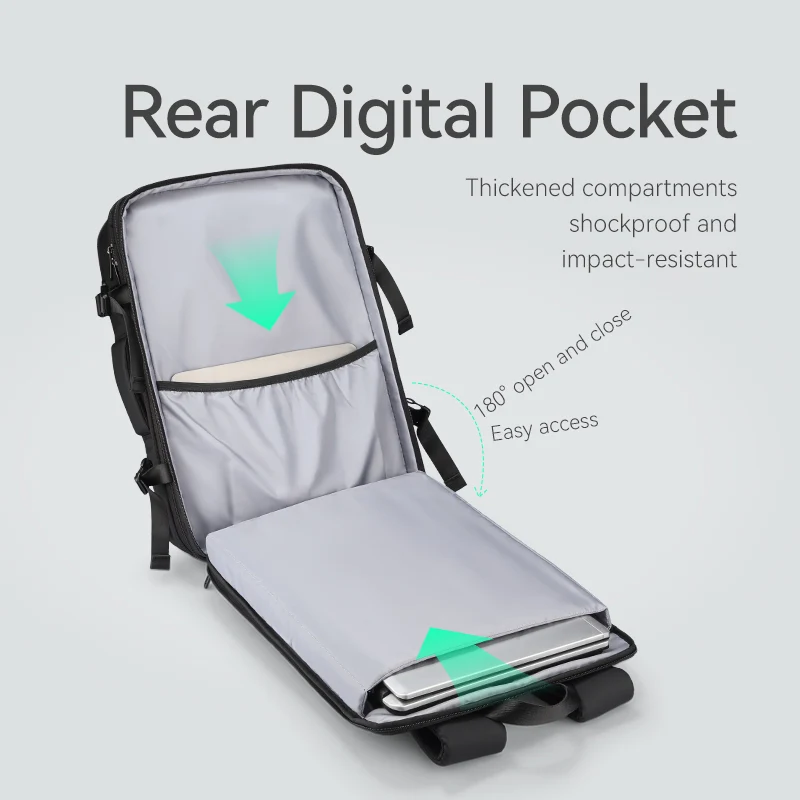 EXPANDER AIR: Kompressions-Reise-Laptop-Rucksack