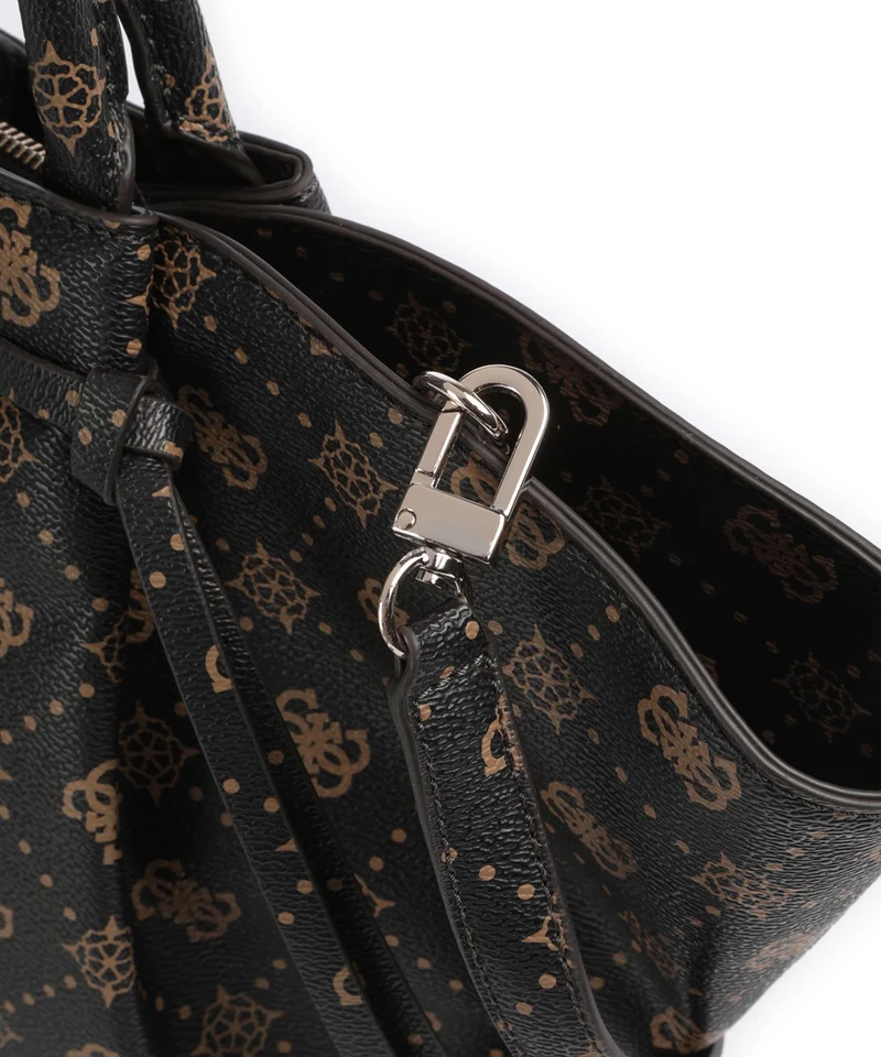 Guess Allegra Girlfriend Logo Handtasche espresso logo