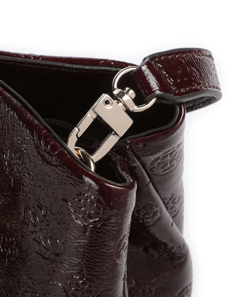 Guess Carmella Girlfriend Handtasche burgundy logo