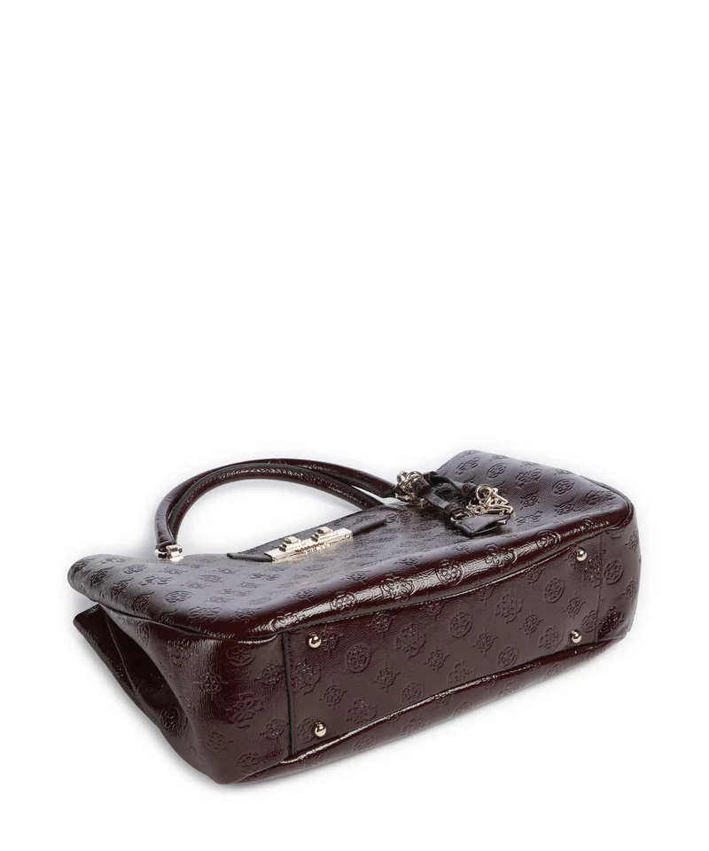 Guess Carmella Girlfriend Handtasche burgundy logo