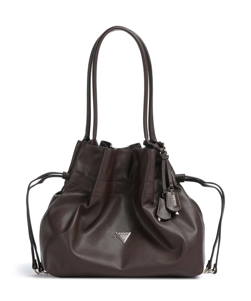 Guess Karima Bucket Handtasche brown