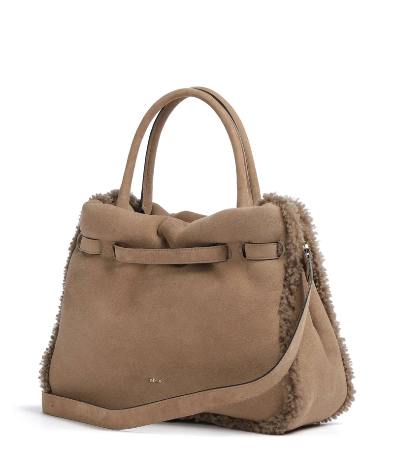 Abro Shearling Jill Handtasche cappuccino