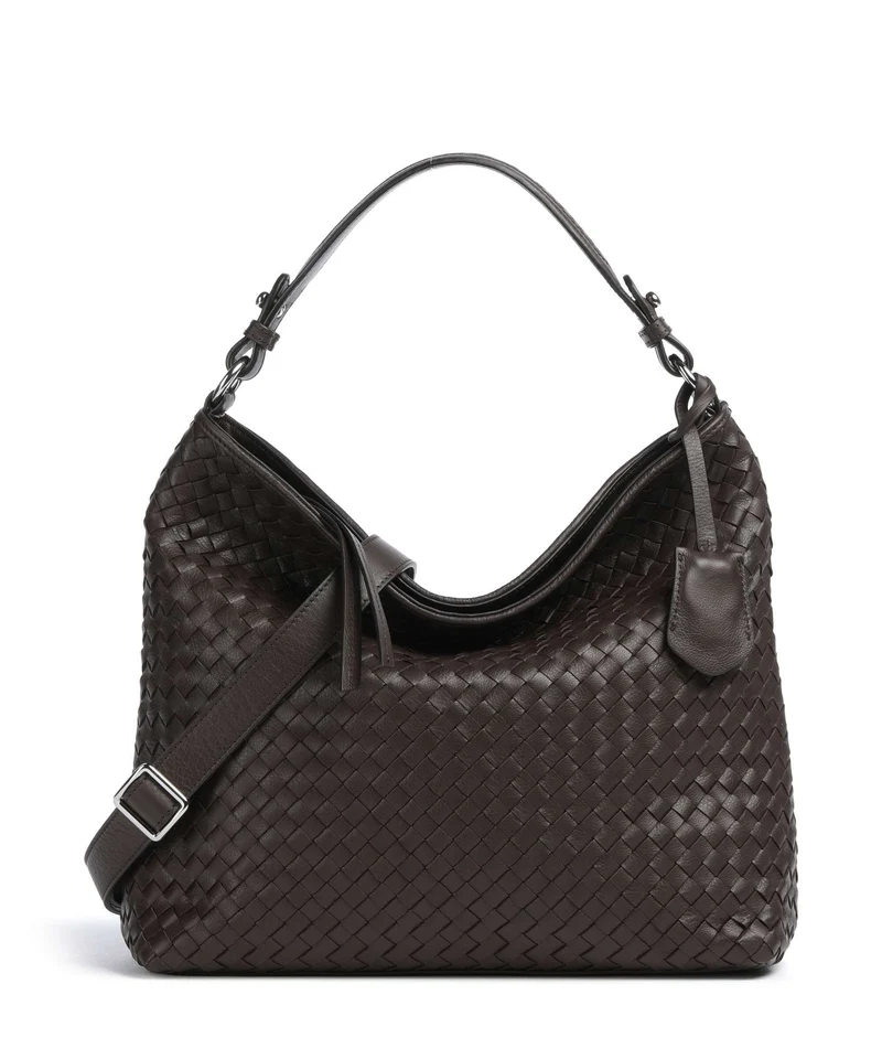 Abro Savage Elvi Small Beuteltasche dark brown/silver