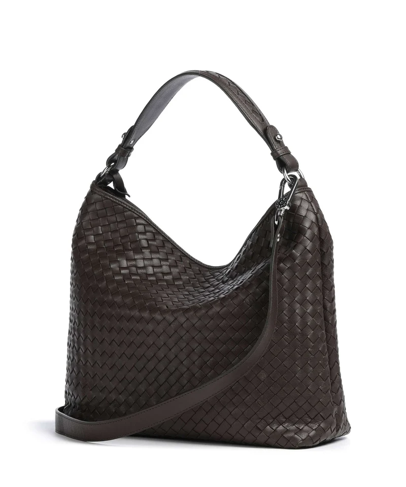 Abro Savage Elvi Small Beuteltasche dark brown/silver