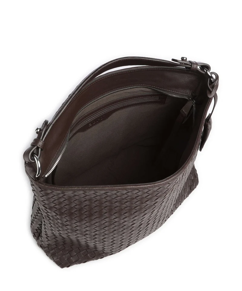 Abro Savage Elvi Small Beuteltasche dark brown/silver