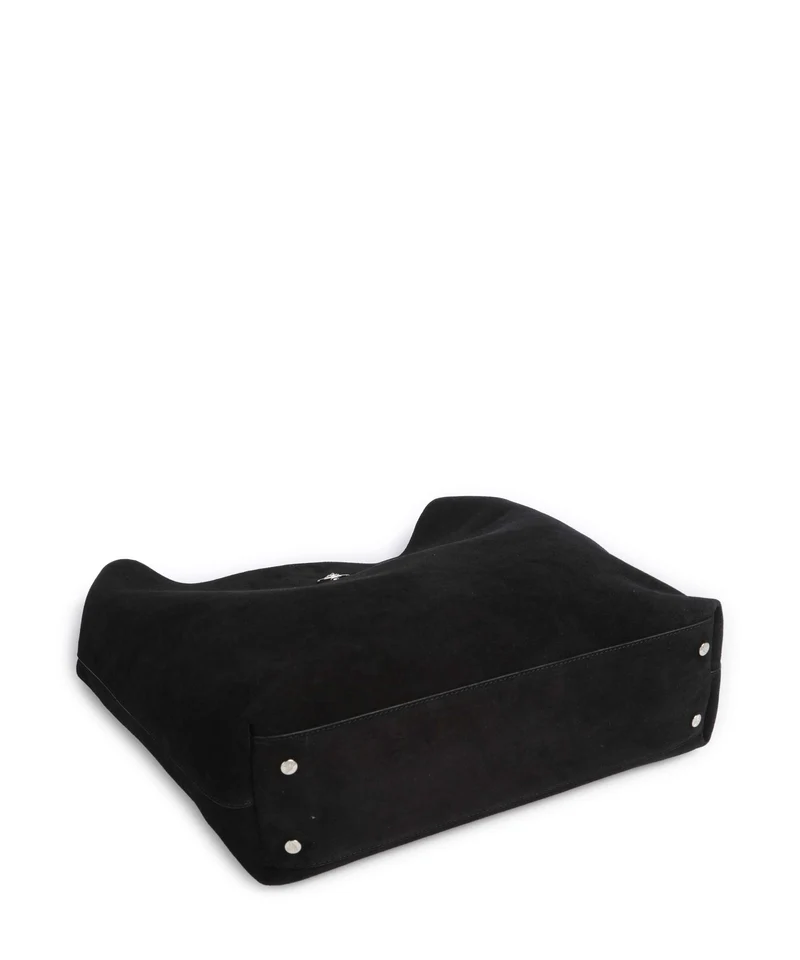 Vivienne Westwood Lottie Suede Large Beuteltasche black