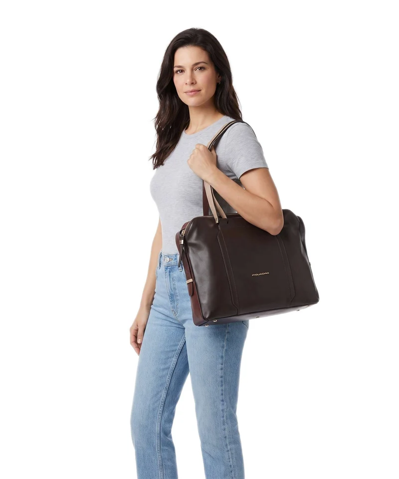 Piquadro W92T Shopper bordeaux/pink