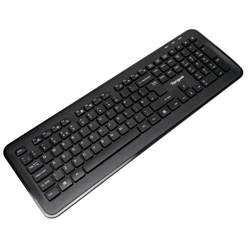 Targus® Kabellose Tastatur-Maus-Kombination in Standardgröße - Schwarz (Nordic)