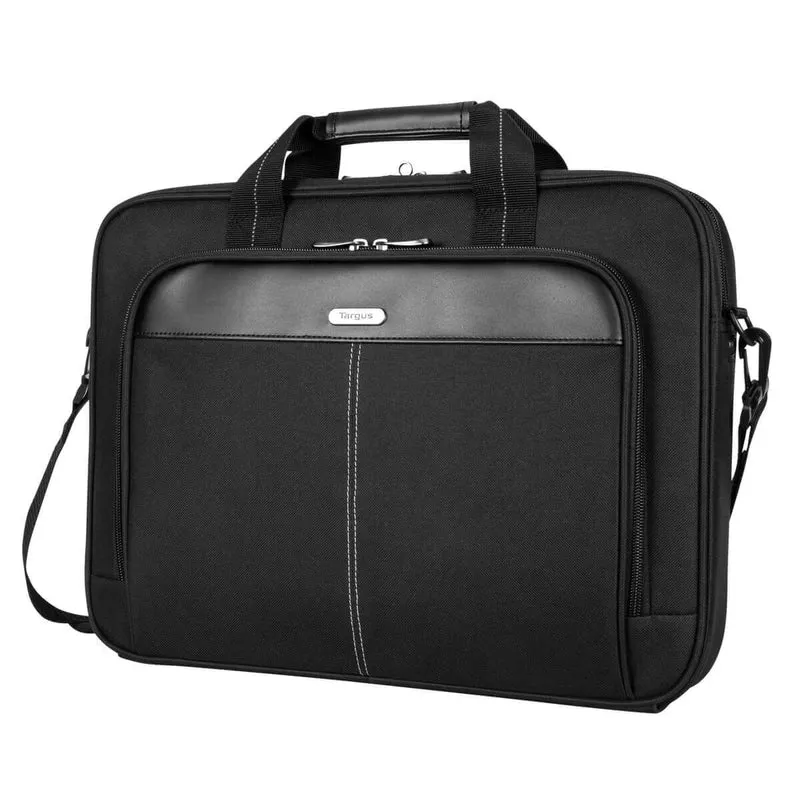 15,6" Classic Slim Aktentasche - Schwarz