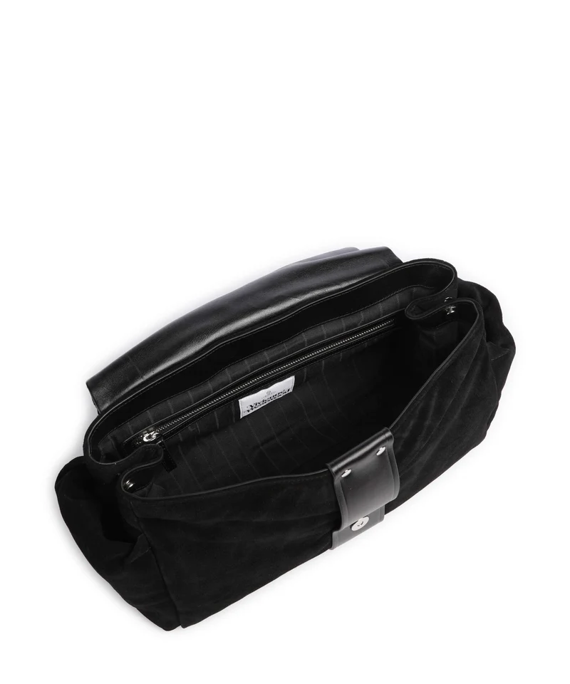 Vivienne Westwood Hazel Treasure Suede XL Schultertasche black