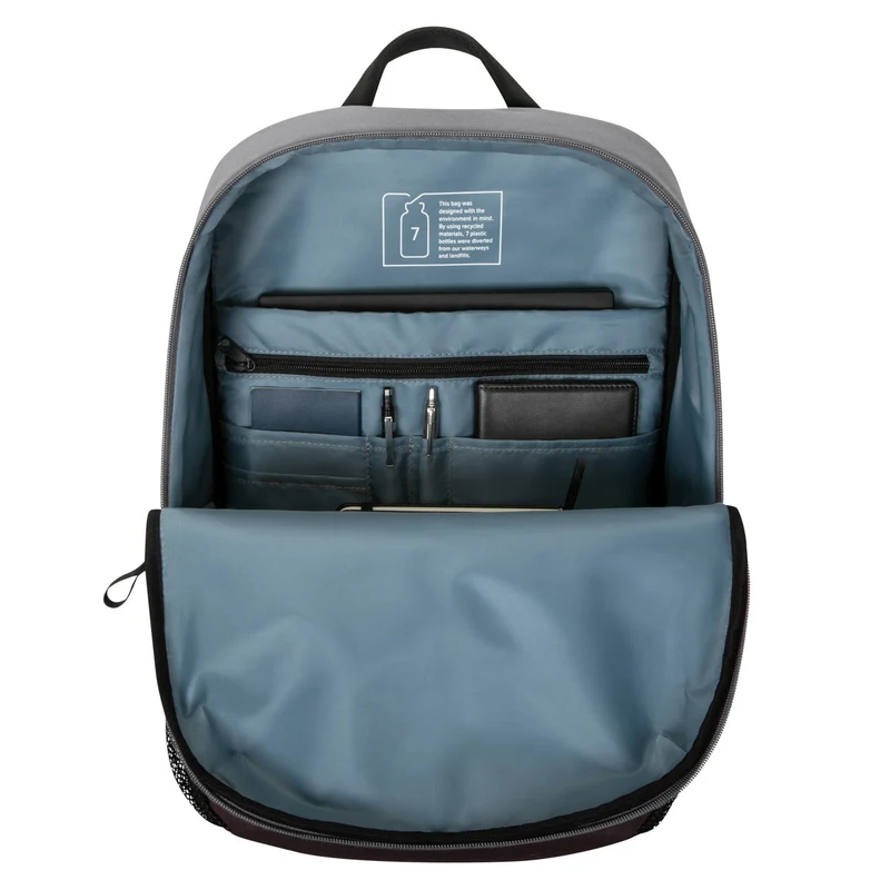 16" Sagano™ EcoSmart® Campus Rucksack - Schwarz/Grau