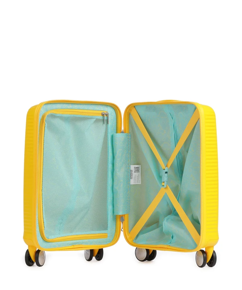 American Tourister Soundbox Mini Kindertrolley golden yellow