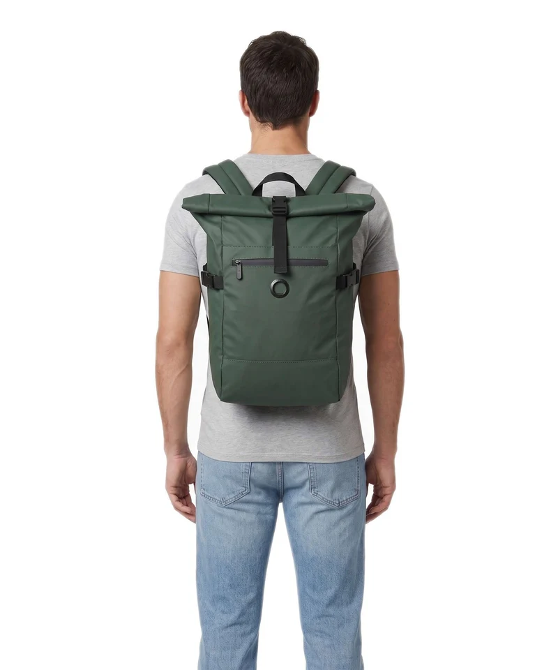 Delsey Paris Element 2.0 Rolltop Rucksack green