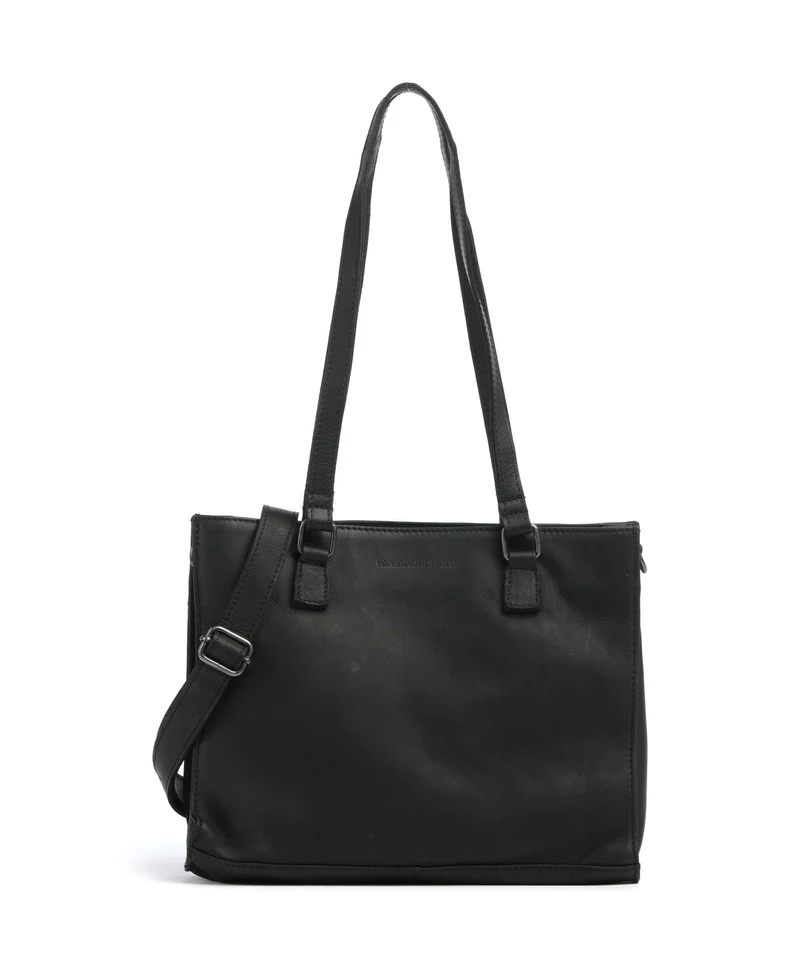 The Chesterfield Brand Wax Pull Up Cow Ellsworth Shopper black