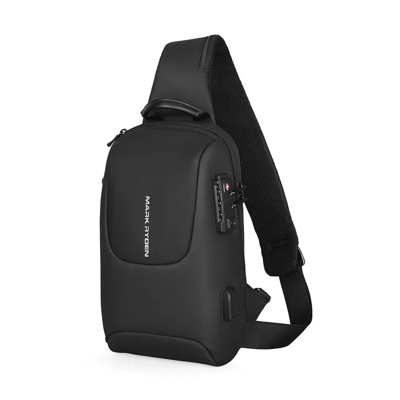 ELEMENT: Wasserdichte, diebstahlsichere Umhängetasche mit USB-Aufladung