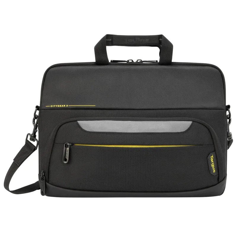 CityGear 14" Schmale Topload Notebook-Tasche – Schwarz