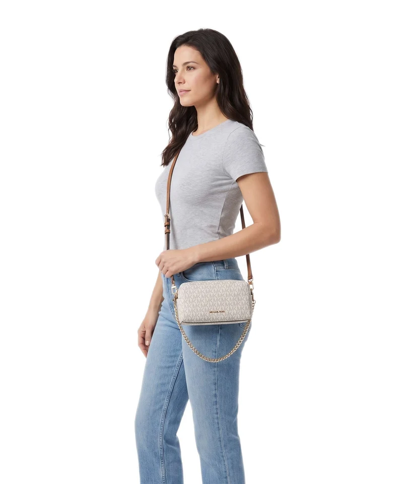 Michael Kors Bryant Small Umhängetasche vanilla/acorn