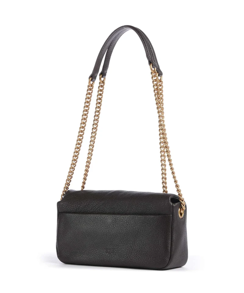 Pinko Click Soft Horizontal Chain Schultertasche marrone marasca/antique gold