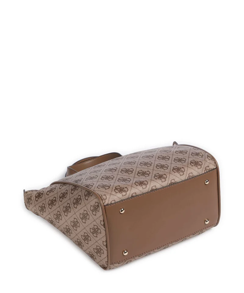 Guess Adrian Logo Small Handtasche latte logo