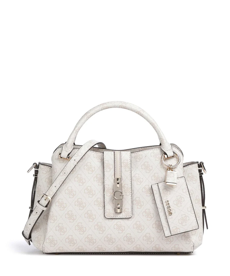 Guess Yvonne Girlfriend Logo Handtasche stone logo