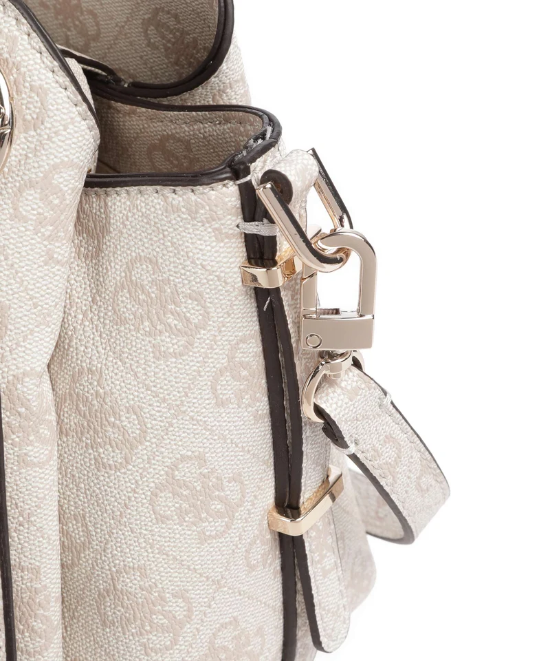 Guess Yvonne Girlfriend Logo Handtasche stone logo
