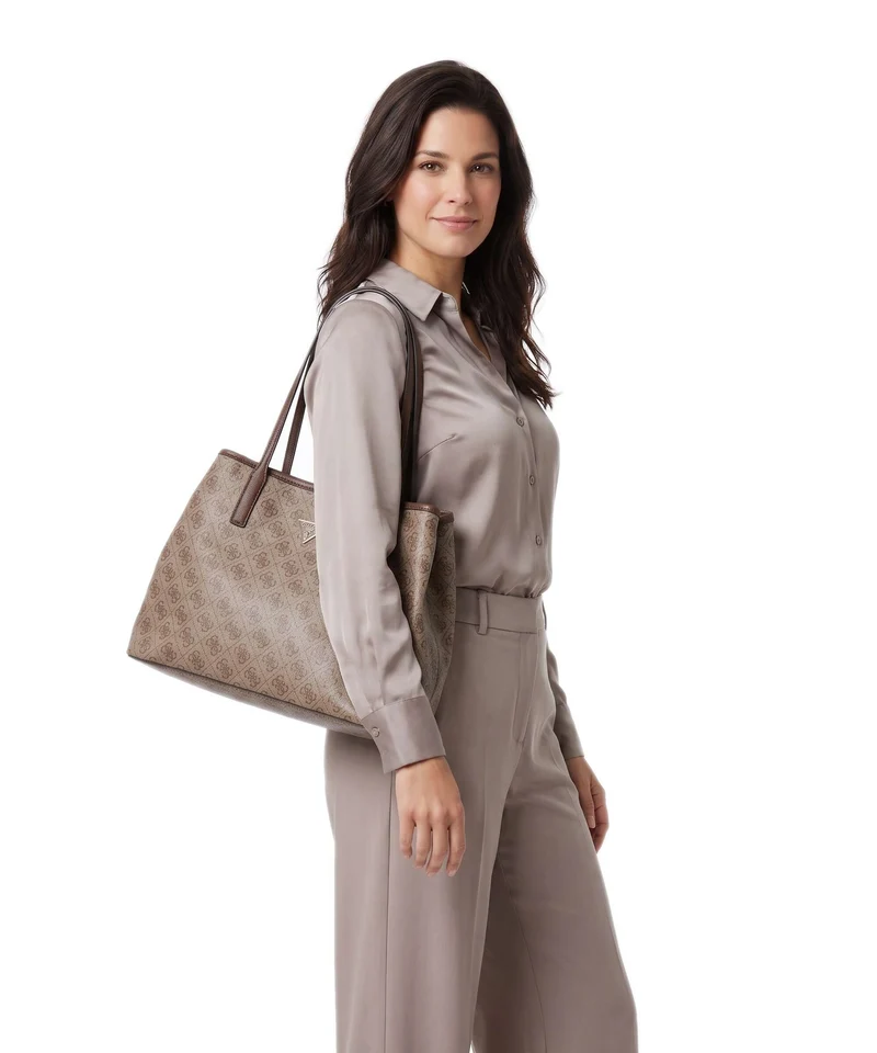 Guess Victtoria Shopper latte logo/brown