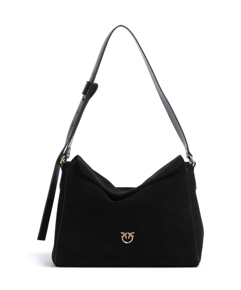 Pinko Leaf Big Beuteltasche nero/antique gold