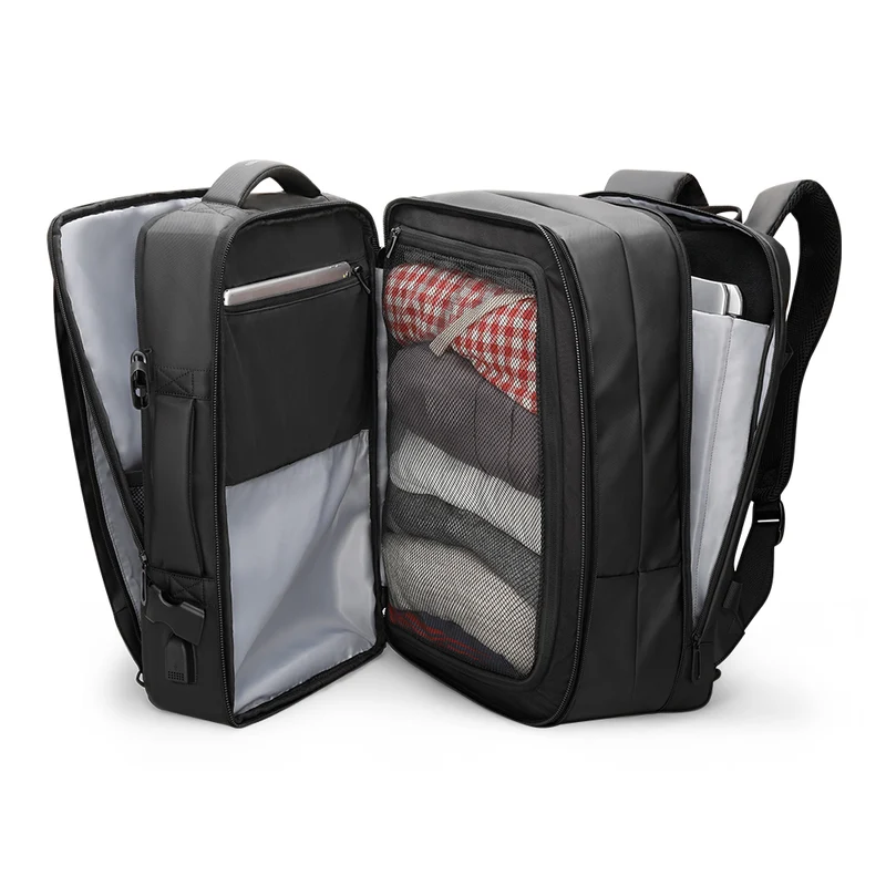 AVIATOR EXPANDABLE: Business-Rucksack mit großem Fassungsvermögen und USB-Anschluss