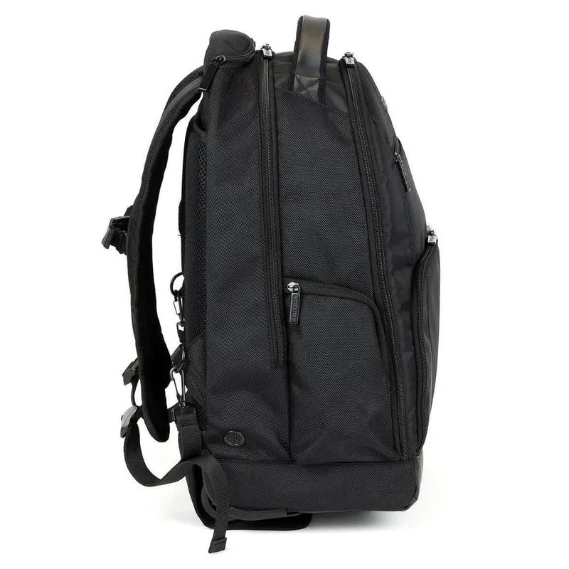 15-15,6" Sport Laptop Rucksack mit Rollen - Schwarz