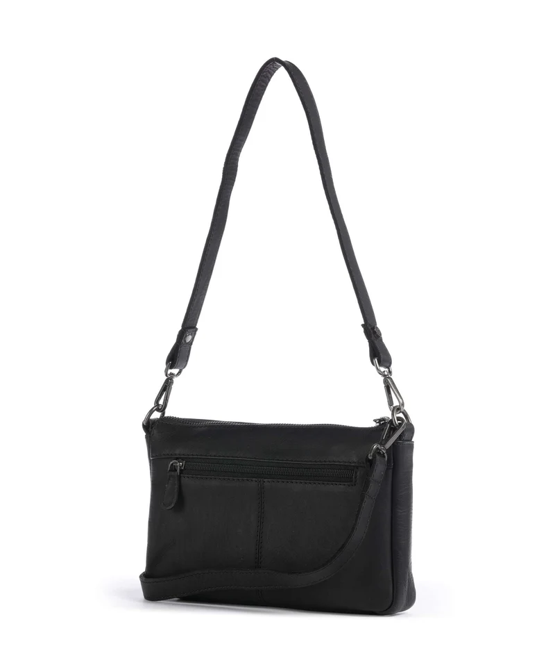 The Chesterfield Brand Wax Pull Up Cow Orinoco Schultertasche black