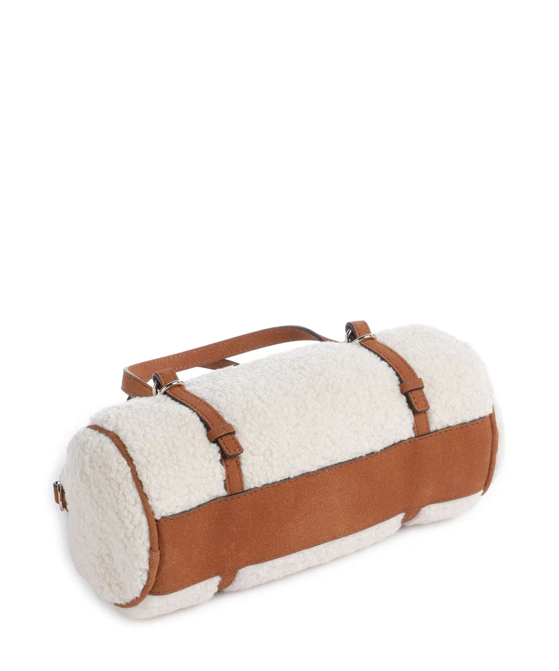 Guess Taylor Mini Handtasche off white/cognac