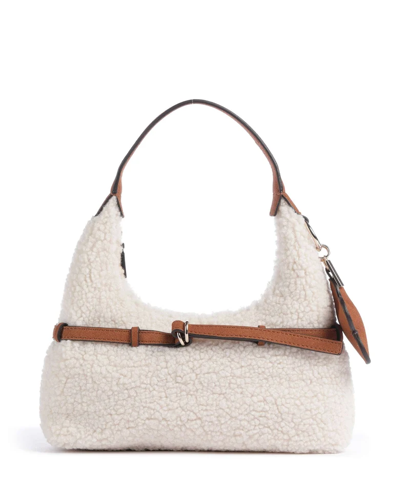 Guess Taylor Mini Schultertasche off white/cognac