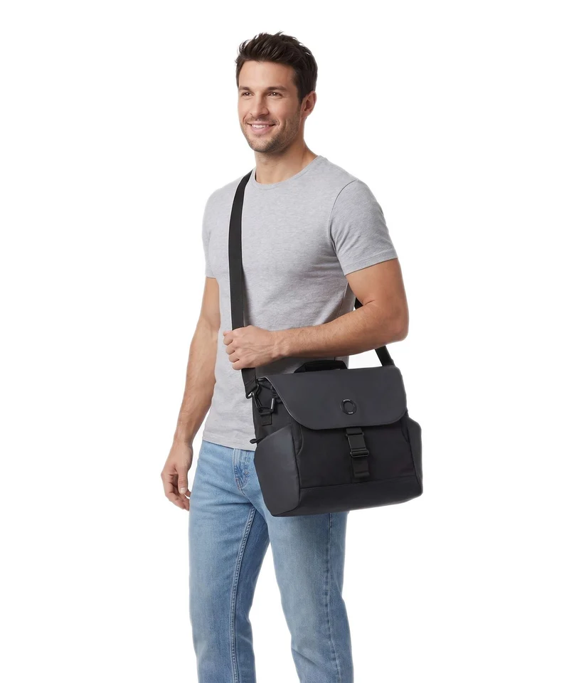 Delsey Paris Securflap Kuriertasche black