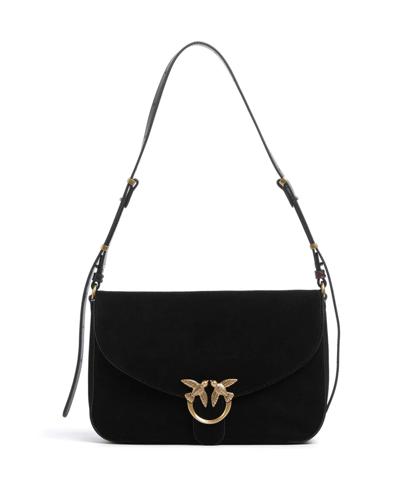 Pinko Love Classic Schultertasche nero/limousine/oro