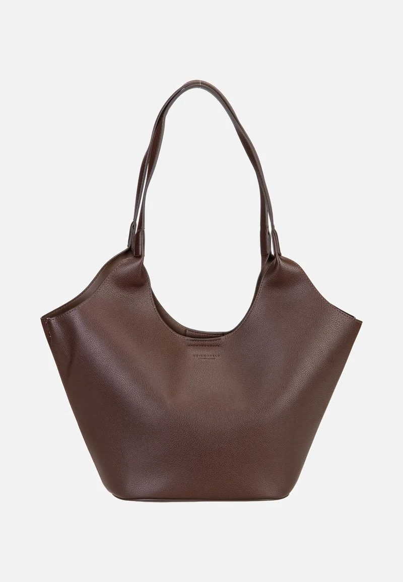 Nelma Tulip Shopper Dark Brown - Shopper