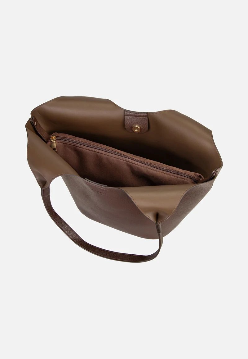 Nelma Tulip Shopper Dark Brown - Shopper