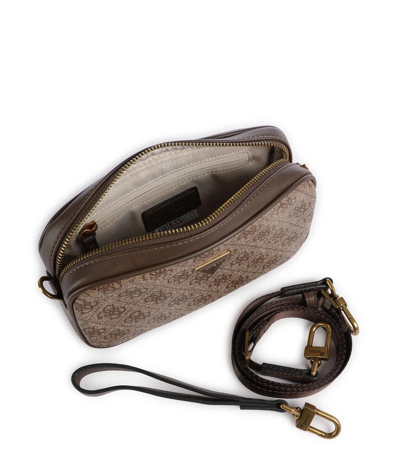 Guess Milano Small Umhängetasche beige/brown