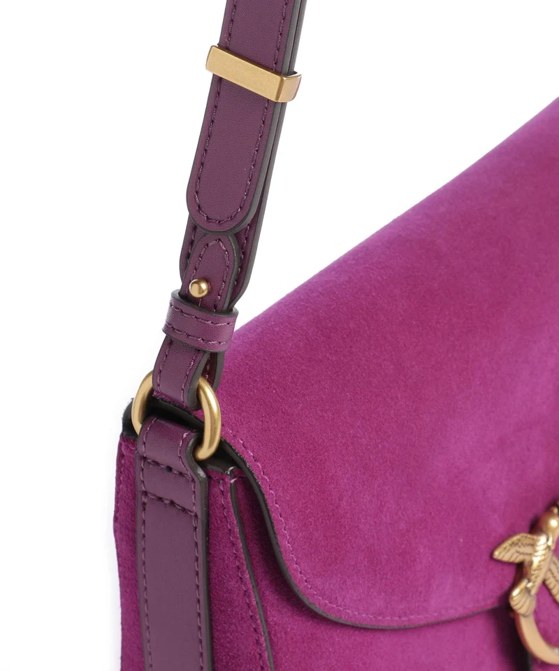 Pinko Love Mini Umhängetasche violet/gold