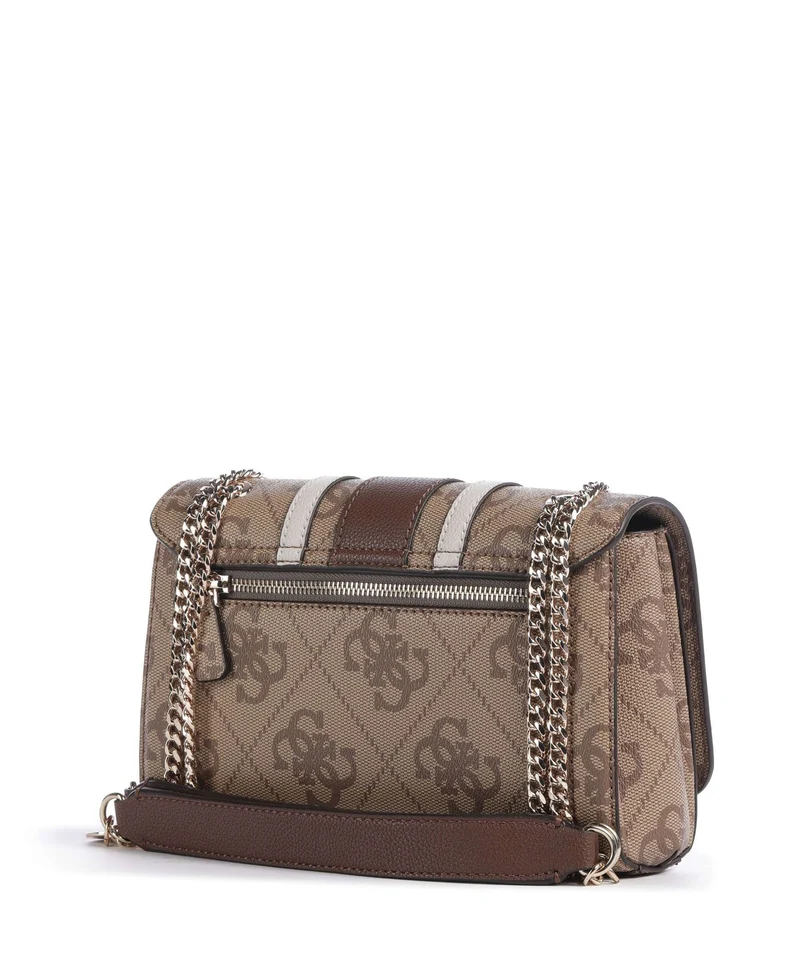 Guess Noelle II Schultertasche latte logo/brown