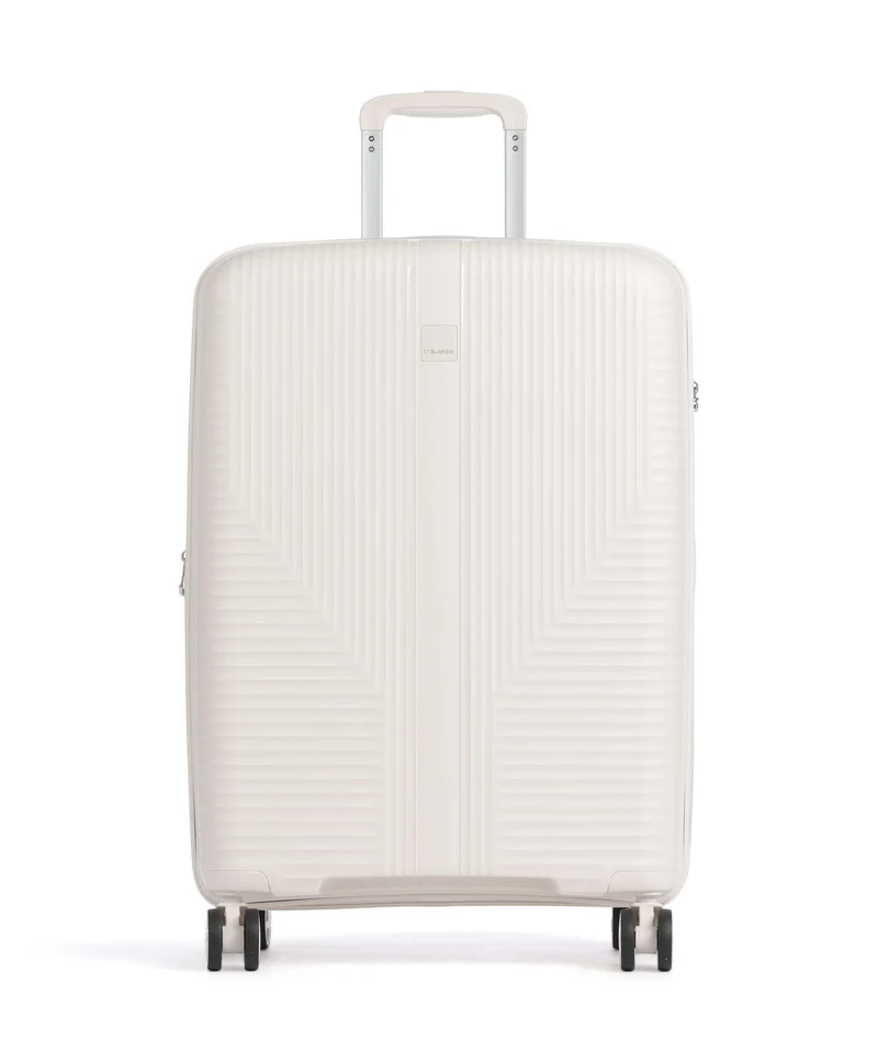Travelite Air Stripe 4-Rollen Trolley offwhite